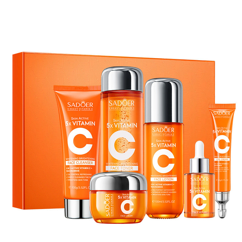 Five-dimensional C Whitening Brightening Skin Care Gift Box